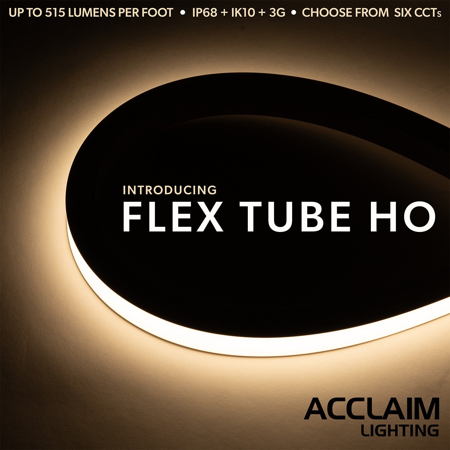 Acclaim Lighting Introduces Flex Tube HO SC™ Offering a High-Output Range of Consistent White Colors