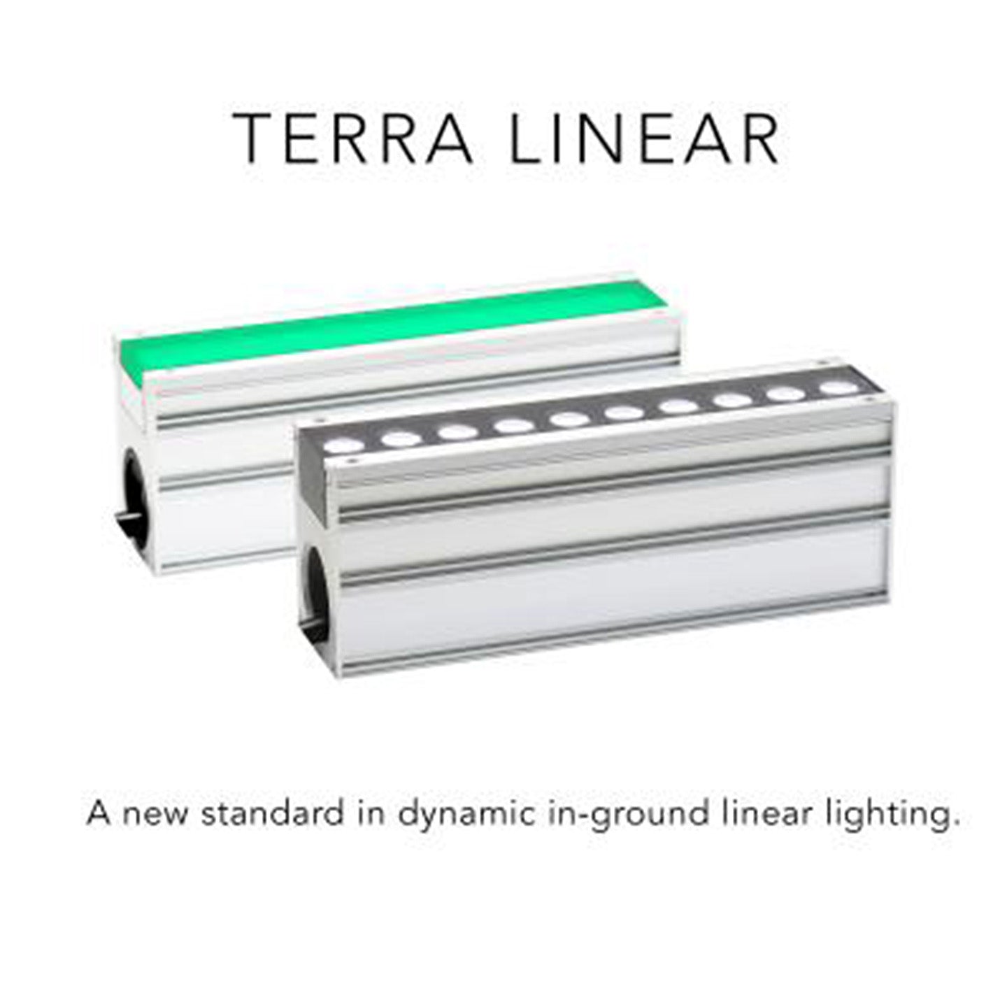 Acclaim Lighting Introduces All-Weather Terra Linear In-Ground Fixtures with Multiple Color Options for Exterior Façade Lighting Applications